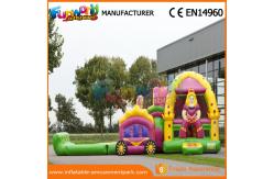 China 0.55mm PVC Tarpaulin Combo Inflatable Jumping House With Slide 1 Year Warranty supplier