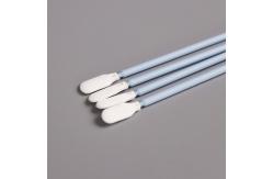 China Double Layer Polyester Tipped Swabs Industrial Disposable Cleanroom Cotton Buds For Electronics supplier