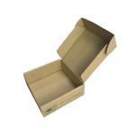 Customs Corrugated Kraft Paper Box ,  Folding T Shirt Packaging Box for sale