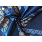 Custom Woven Warp Knitted Polyester Mattress Fabric Blue colour for sale