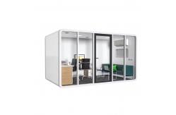China Galvanized Steel Frame Modern Container Cabin With Metal Carved Panel supplier