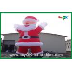 Custom Red Inflatable Christmas Santa Claus With Bread Inflatable Cartoon Character for sale