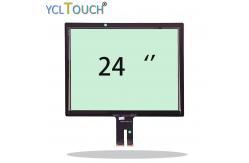 China 24 Inch Projected Capacitive Touch Screen Panel USB 10 Touch Points Control supplier