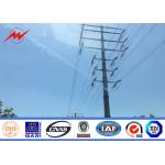 9M 300 DAN High Voltage Power Transmission Poles 6mm Thickness Galvanized Burial Type for sale
