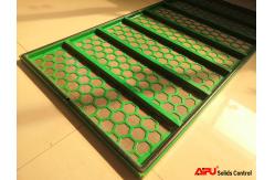 China Hexagonal Punched Hole Shale Shaker Screen Steel Framed supplier