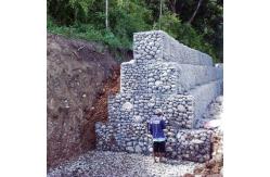 China Rectangular 100x120mm Iron Woven Gabion Baskets For Erosion Control supplier