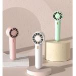 ABS Materials 3-Speed Type-C Rechargeable Mini Fan 6H Runtime 1200mAh Battery White Green Pink for sale