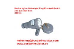 China 3 pin marine electric socket CZF2-2 waterproof marine socket and switch supplier