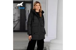 China Windproof Soft Bio-down Jacket With Polyester Lining Classic Woman Coat supplier