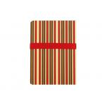 Stripe Custom Printed Notebooks , Personalised Writing Journal Bookmark Bow Found