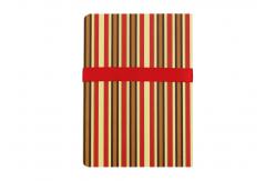 China Stripe Custom Printed Notebooks , Personalised Writing Journal Bookmark Bow Found supplier