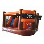 Inflatable pirate themed mini jump gray colour inflatable pirate topic painting bouncer for sale for sale