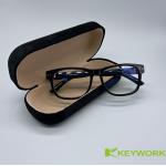 Hard Resist Compression Felt Metal Eyeglass Case Velvet Stylish Portable for sale