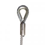 Display Wire Rope Lanyard Steel Wire Sling Stainless Steel With String Loops