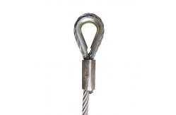 China Display Wire Rope Lanyard Steel Wire Sling Stainless Steel With String Loops supplier