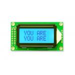 8 X 2 Grey Mode STN LCD Display 6'Clock Viewing Angle S6A0069 Controller ISO Standard for sale
