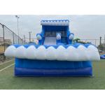 Splash Inflatable 0.55mm PVC Water Slide With Swimming Pool
