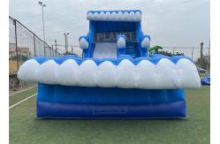 China Splash Inflatable 0.55mm PVC Water Slide With Swimming Pool supplier
