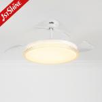 Acrylic Blades Invisible Ceiling Fan With Light / DC Motor Energy Saving for sale