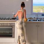 Sleeveless Open Back Summer Maxi Dress for sale