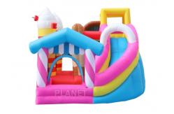 China Home Candy 3ML*2.8MW*2.2MH Inflatable Slide Jumping Castle supplier