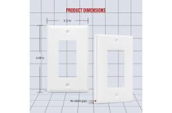 China Screw Holes Rectangular Glossy Outlet Wall Plate For Light Switches supplier