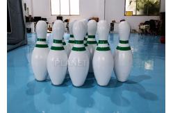 China CE PVC Tarpaulins Inflatable Bowling Pins Set Game With Zorb Ball supplier