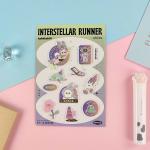 0.7mm Cartoon Sticker Sheet Soft Elastic 3D Puffy Stickers For Business Gifts for sale