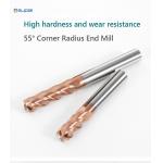 Carbide HRC55 Corner Radius End Mill Router Bits 4 Flute For Steel OEM Tools for sale