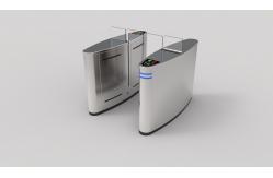 China Acrylic Glass SS304 1.2mm Security Sliding Gate Turnstile With Card Reader supplier