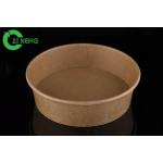 Sturdy Round Strong Paper Bowls , 500 ML  Salad / Fruit Deep Paper Bowls for sale