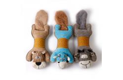 China Brown Indestructible Plush Dog Toy For Aggressive Chewers Over 7-15 Years supplier