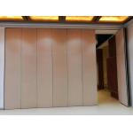 Interior Wood Melamine Surface Movable Folding Partition Walls , Wooden Room Partition Wall for sale