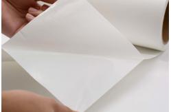 China 2Mil Polyester Label Material Mattte White Permanent Adhesive With Glassine supplier