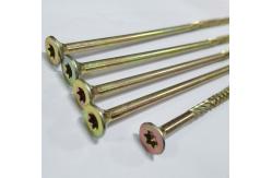 China Yellow Zinc Torx Drive Chipboard Screw Double Countersunk Head Chipboard Screw supplier