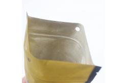 China OEM See Through Pouches Gravure Printed Kraft Paper Bag With Transparent Window supplier