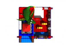 China New Design Classic Dino inflatable fun world , Pvc Inflatable Dino Jumping Castle supplier