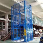 3m-9m Cage Lift Hydraulic Fully Caged Vertical Cargo Lift Warehouse Cargo Elevator for sale
