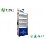 Durable Cardboard Floor Displays CMYK Printing Paper Display Stand For Supermarket for sale