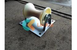 China 10kN Capacity Straight Line Cable Pulling Rollers supplier