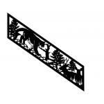 Garden Aluminum Privacy Fence Slat Interlocking Fireproof unction for sale