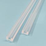 Grooved Precision Glass Fused Silica Plate 150x5x3mm Groove Width 2.5mm Optical Testing for sale