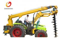 China 100HP 8 Ton Tractor Crane Tower Erection Tools With Earth Auger supplier