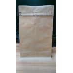 Stand Up Kraft Paper Bag Customized Paper Bags With Foil / Zipper