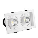 Square Double Head 1920lm Surface Mounted Spotlight Anti Glare for sale