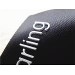 Smooth Black Ribbon Silicone Screen Printing Label Thick Plate White 3D Logo for sale