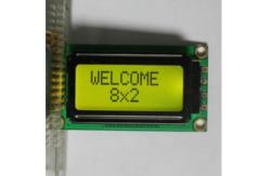 China Professional 8x2 Character Lcd Display Module White LED Backlight RYB0802A supplier