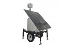 China Solar CCTV Trailer Solar Power Trailer With Cameras For Remote Construction Sites supplier