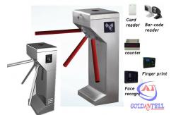 China Waist Height Automatic Rotate Tripod Turnstile Gate In Supermarket Access Control supplier