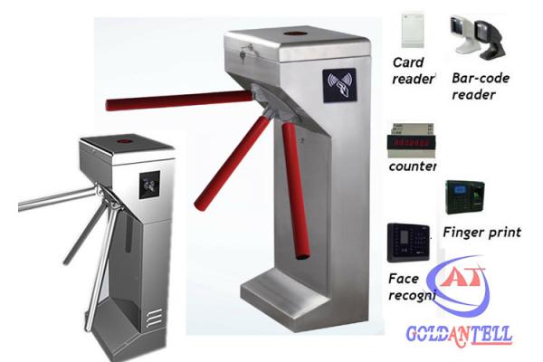Waist Height Automatic Rotate Tripod Turnstile Gate In Supermarket Access Control